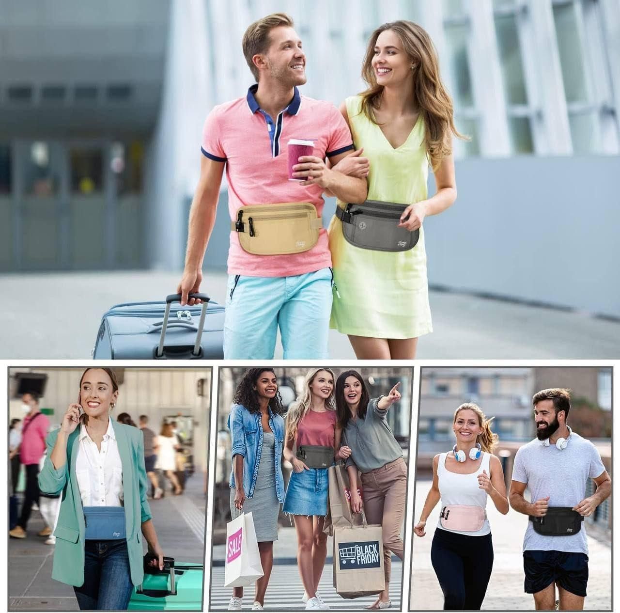 Money Belt for Travel, Anti-Theft Travel Money Belt